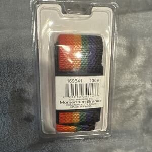 New Rainbow Luggage Belt Strap Vintage Maxam Heavy Duty One Pull Tighten Design
